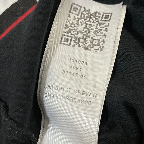 True Religion Shirt Mens Size Large L Black Red Short Sleeve T Tee Pullover Flaw - Picture 4 of 11